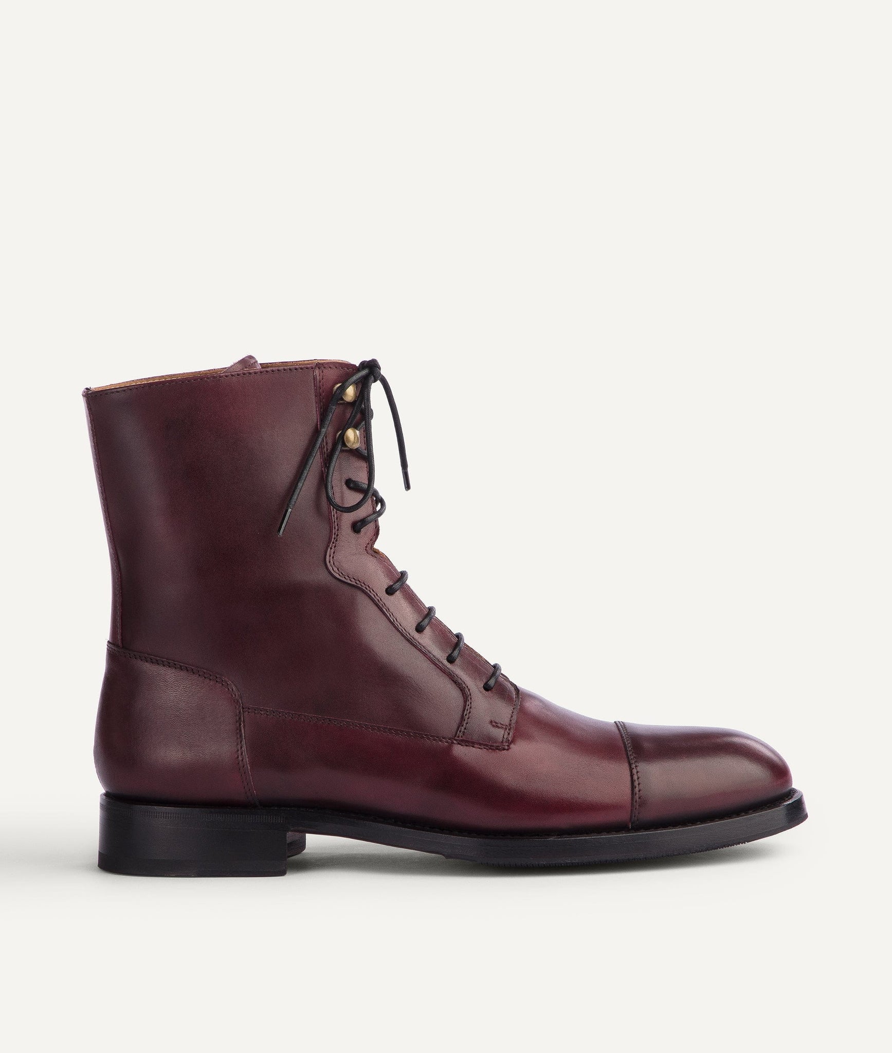 Lace Up Boot in Calf Leather