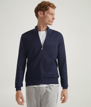 Zip-Up Sweater in Merino Wool