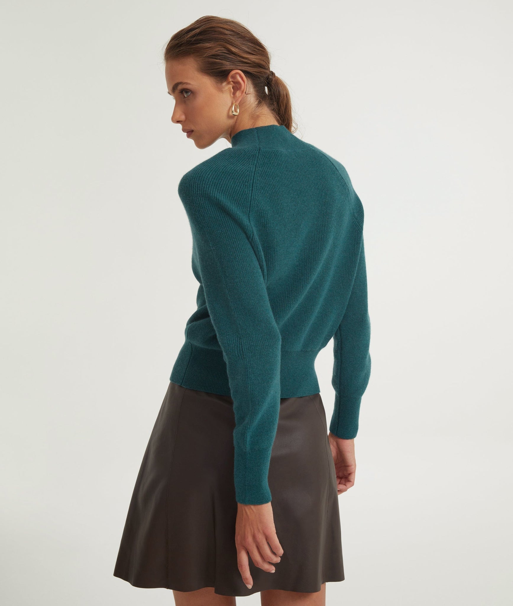 High neck Sweater in Cashmere