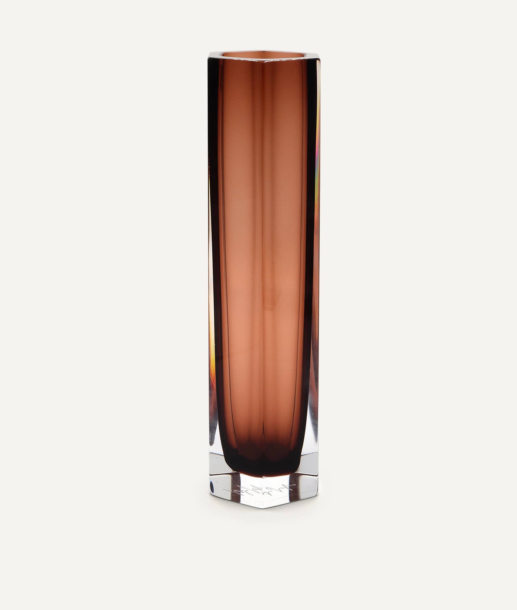 Esagonal Vase in Murano Glass