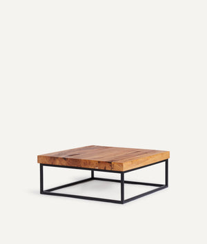 Coffee Table in Wood with Metal Frame