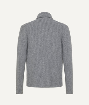 Svevo - Ribbed Double Breasted Sweater in Wool