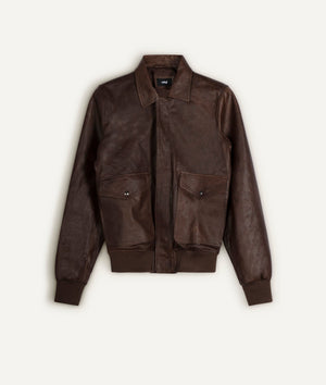 Vintage Bomber Jacket in Lambskin