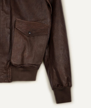 Vintage Bomber Jacket in Lambskin