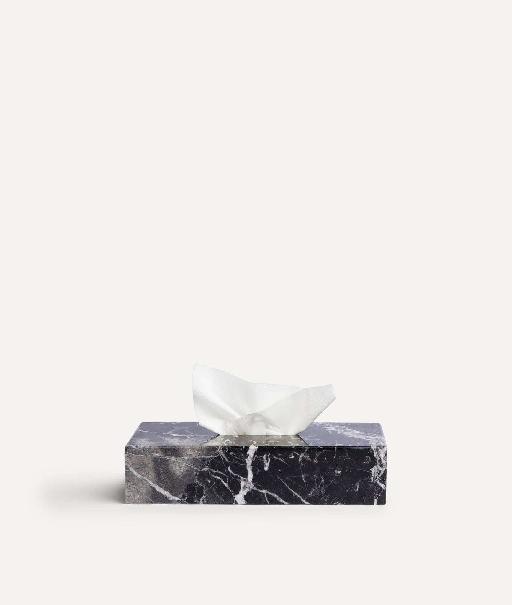 Tissue Box in Carrara Marble