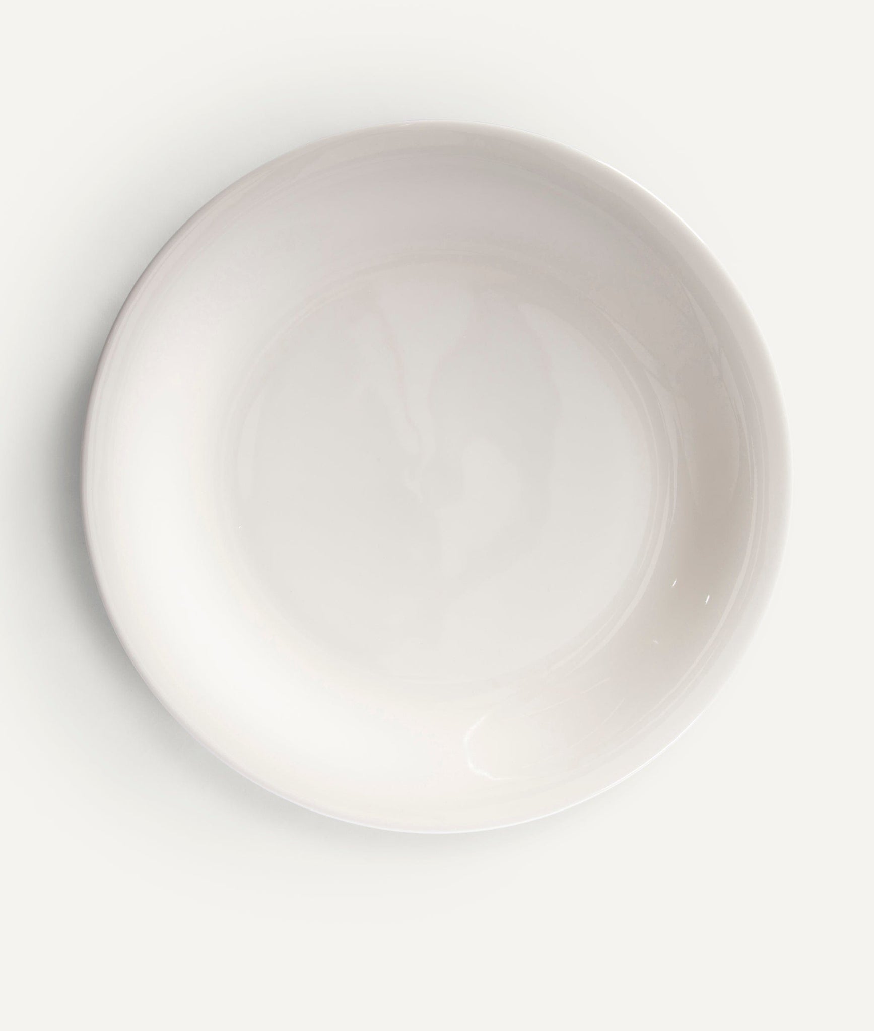 Plate Set "Drop" in Finebone China - 24 Pieces
