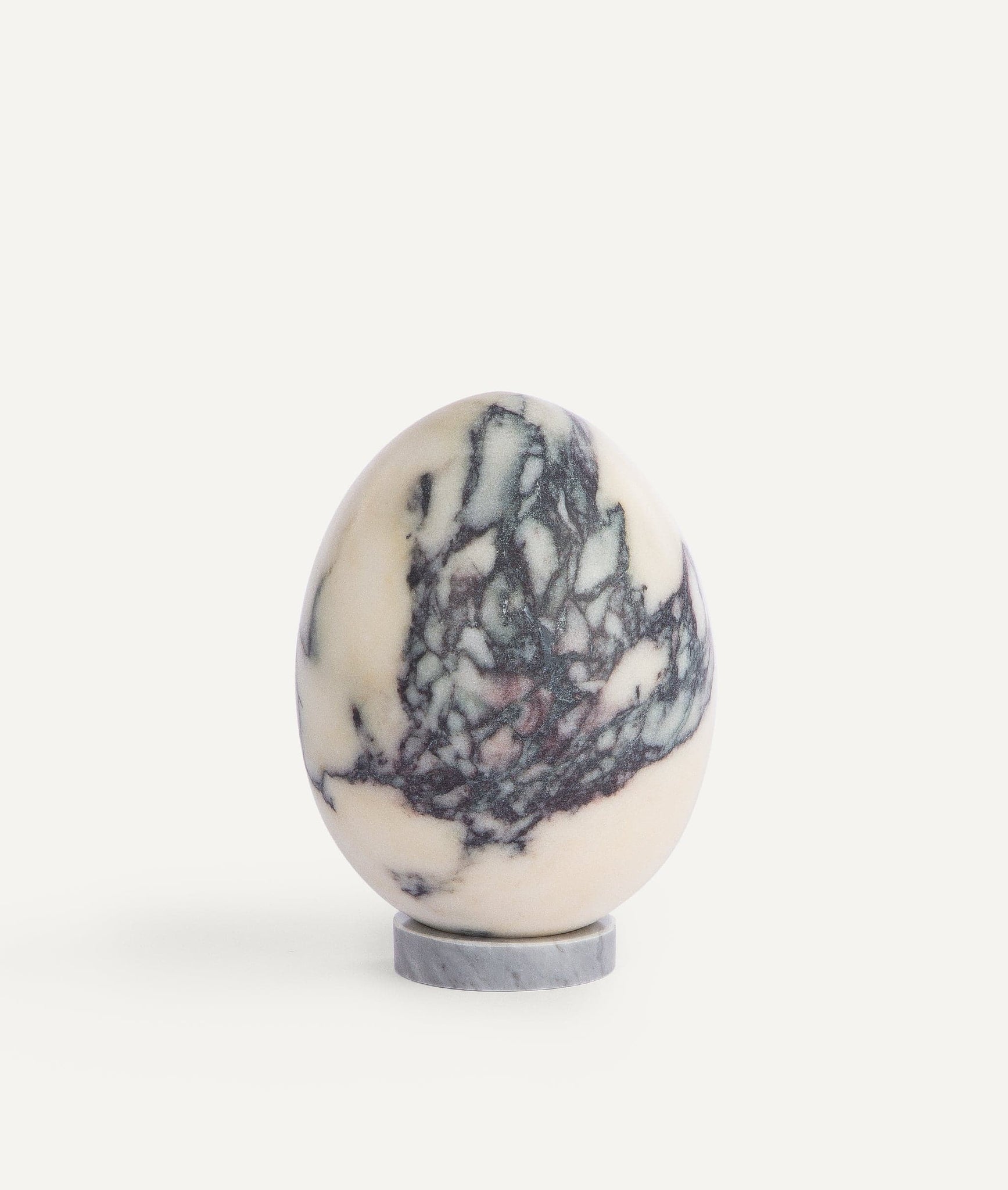 Decorative Egg in Paonazzo Marble