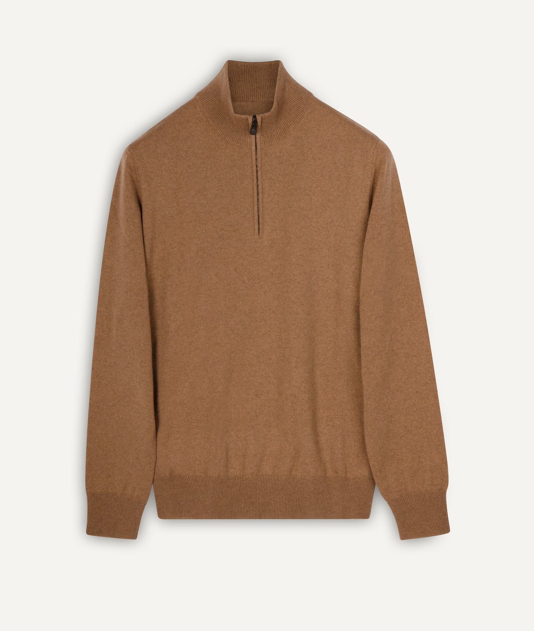 Zip-up Sweater in Cashmere