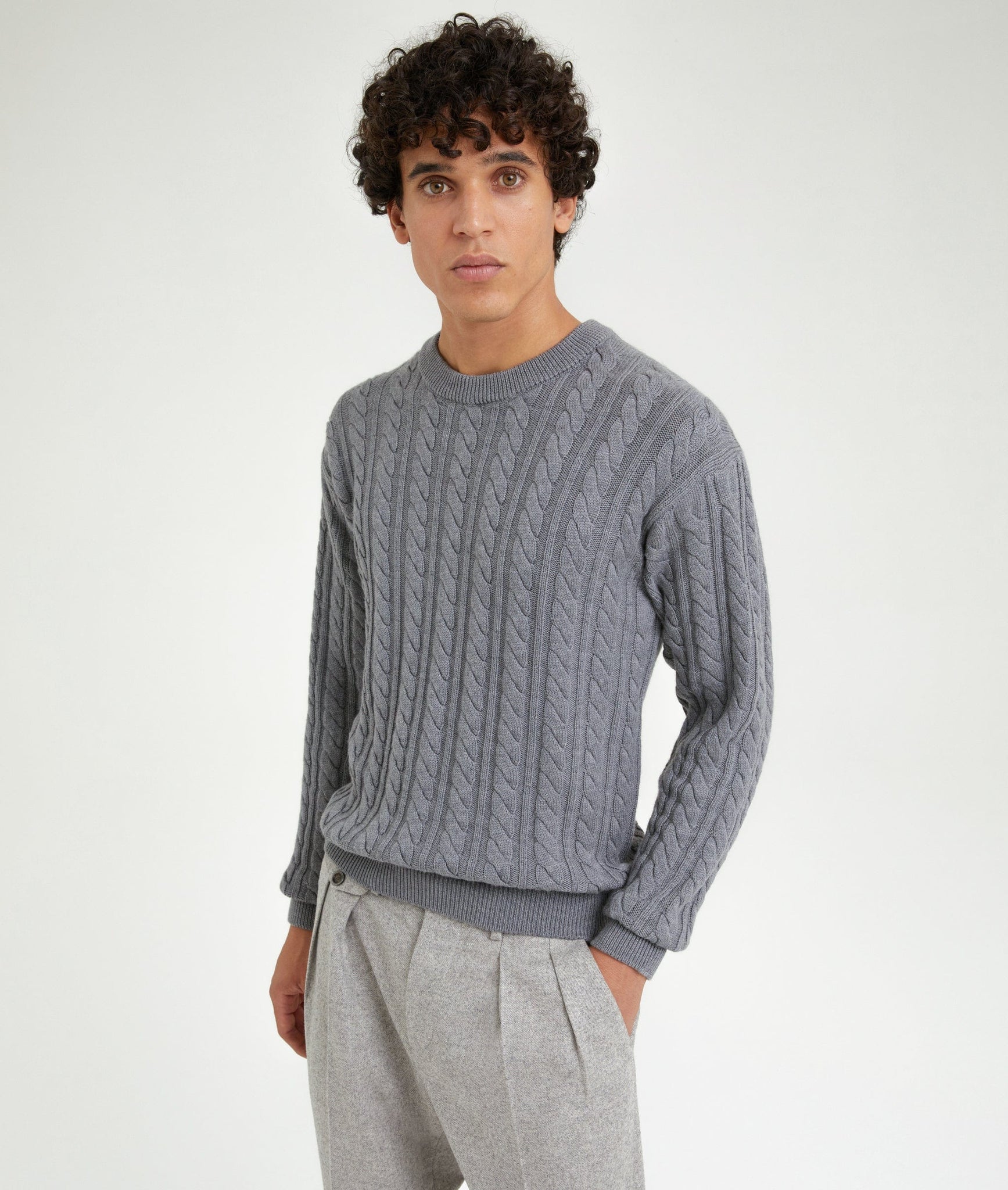 Cable Knit Sweater in Cashwool
