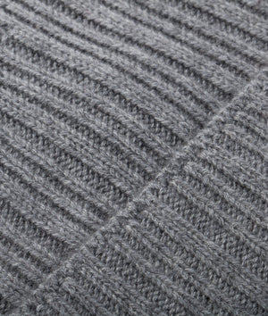 Rib-knit Beanie in Cashmere