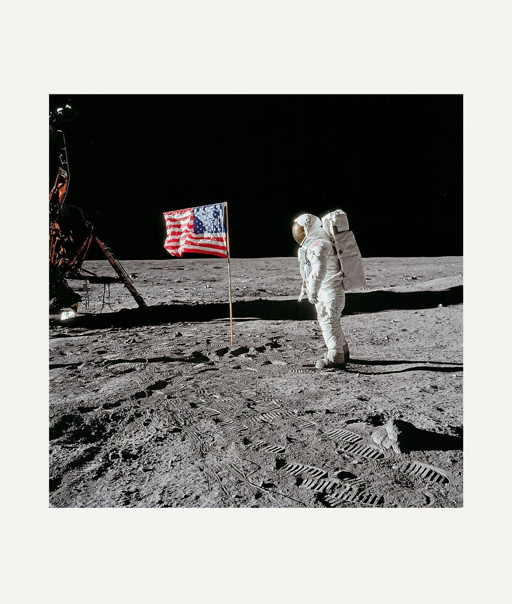 Buzz Aldrin. Apollo 11. "Flag on the Moon"