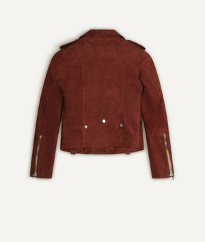 Classic Biker Jacket in Suede