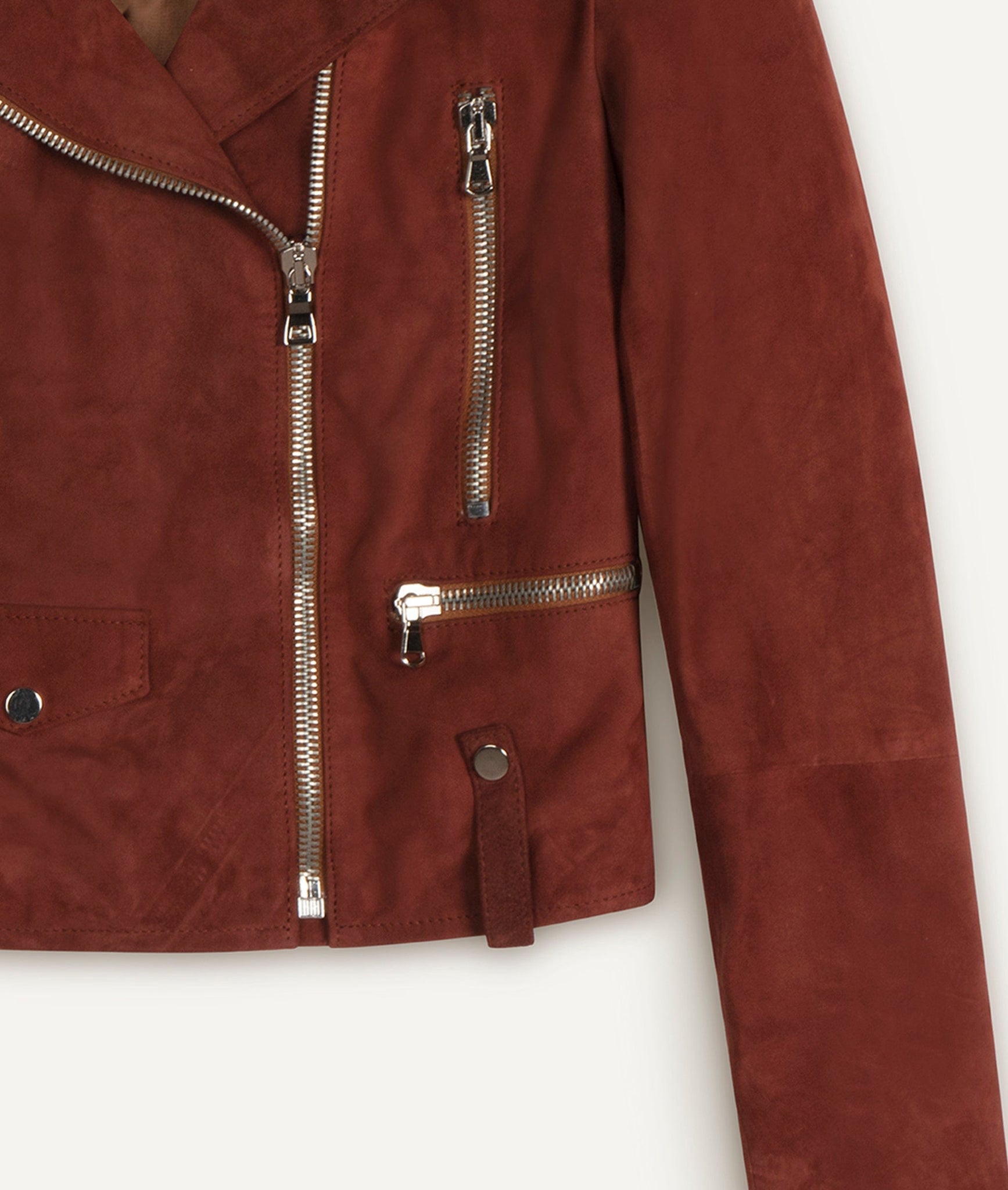 Classic Biker Jacket in Suede