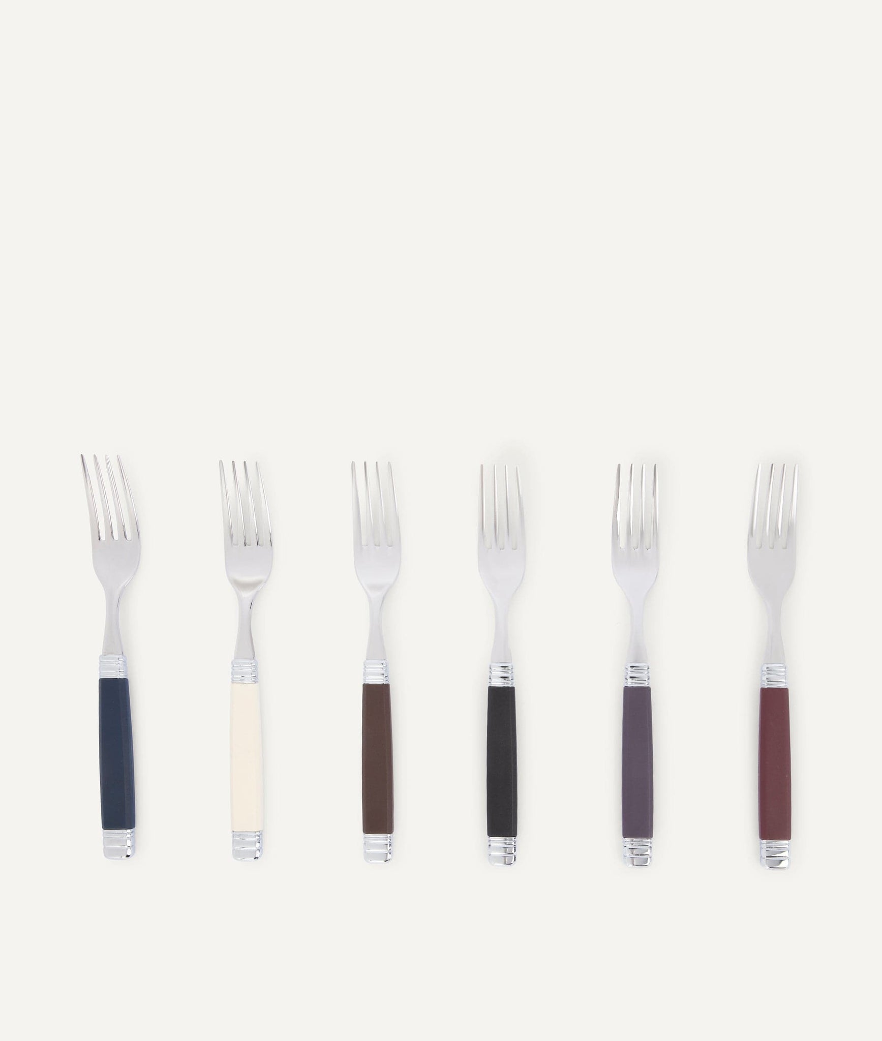 Multicolor Cutlery Set in Steel - 24 pieces